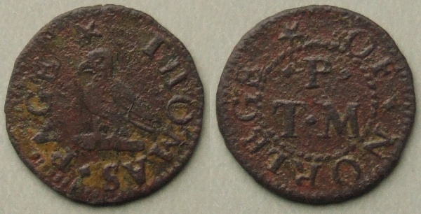 Northleach, Thomas Page farthing token Northleach, Thomas Page farthing token